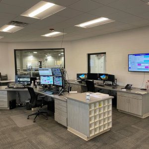 Control room in a water treatment plant