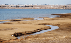 Water running into reservoir