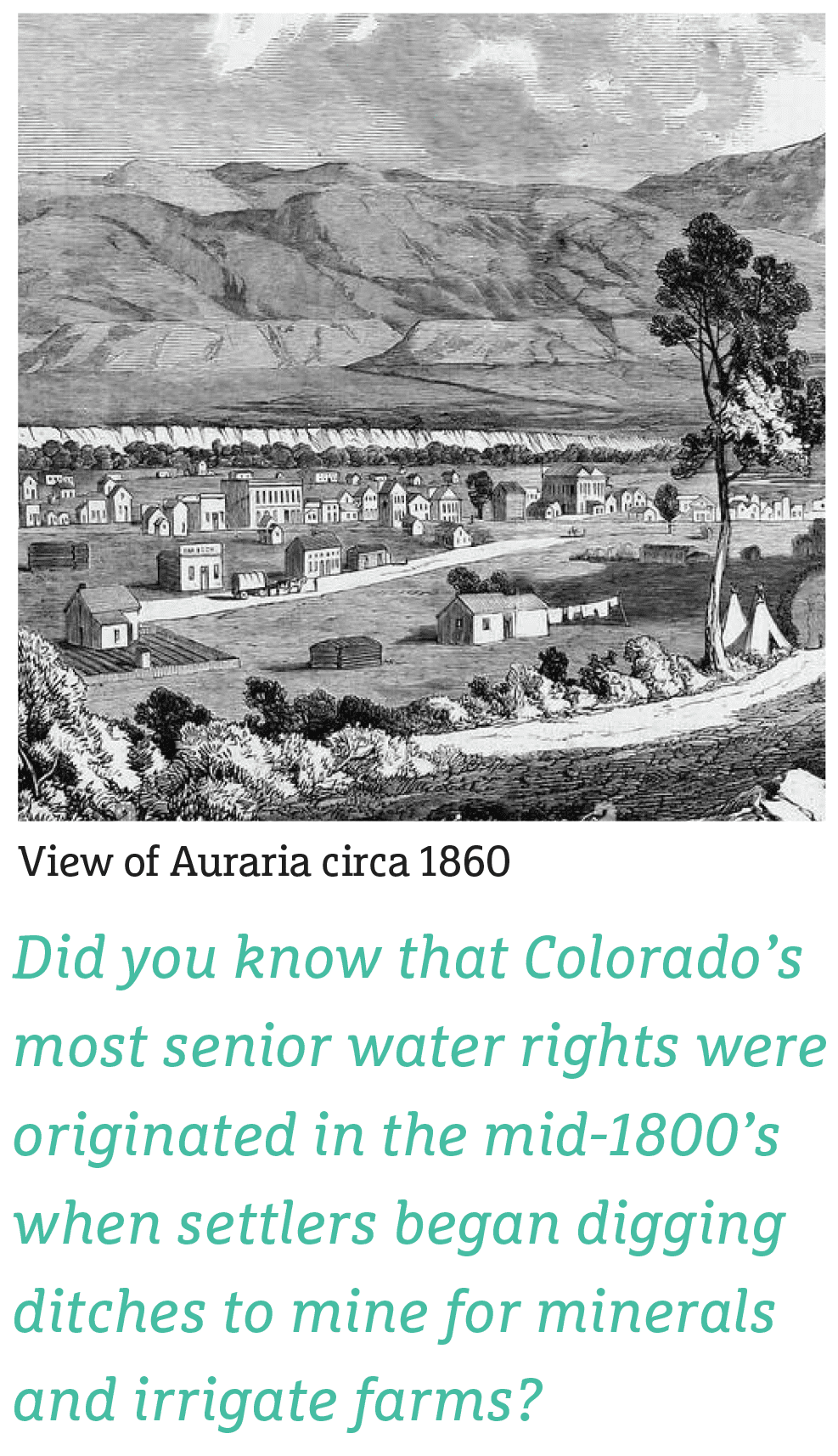View of Auraria circa 1860