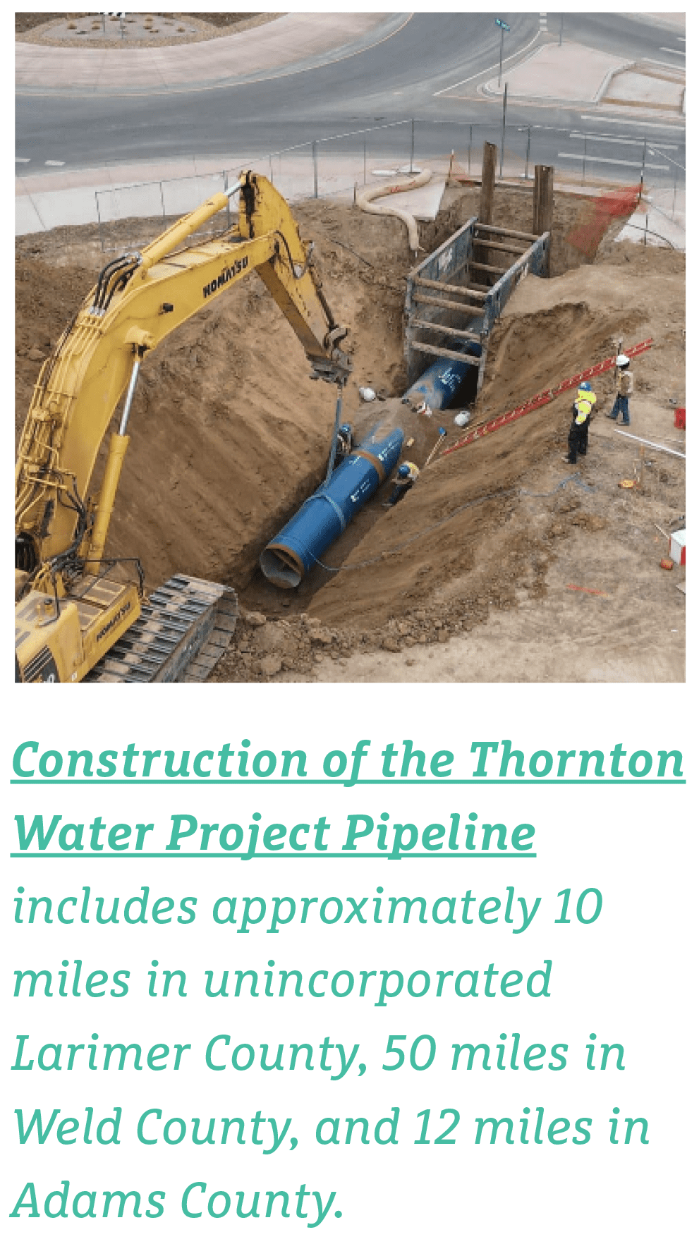 underground water pipe installation image